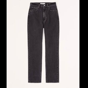 Abercrombie Curve Love Ultra High Rise Ankle Straight Jean 24